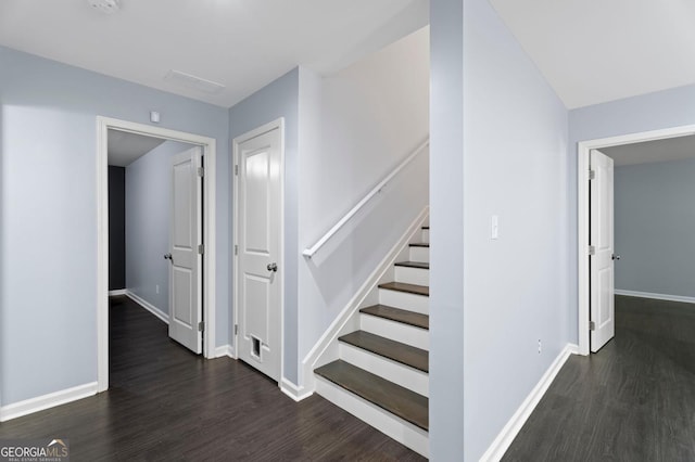1953 Azure Grove Ct, Marietta, GA 30008 - stairs featuring baseboards and wood finished floors