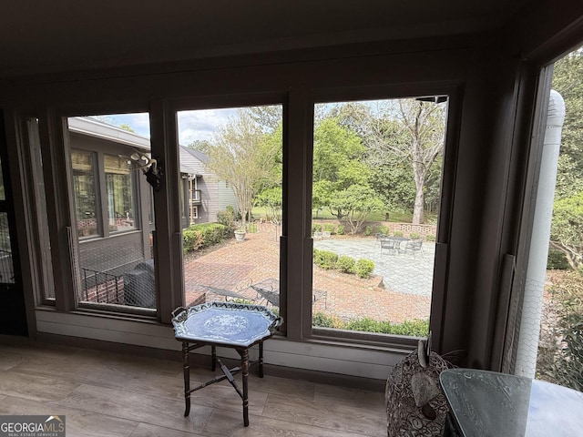 view of doorway to outside