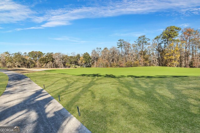 192 Myrtle Grove Ln, Richmond Hill, GA 31324 - surrounding community with a lawn and golf course view