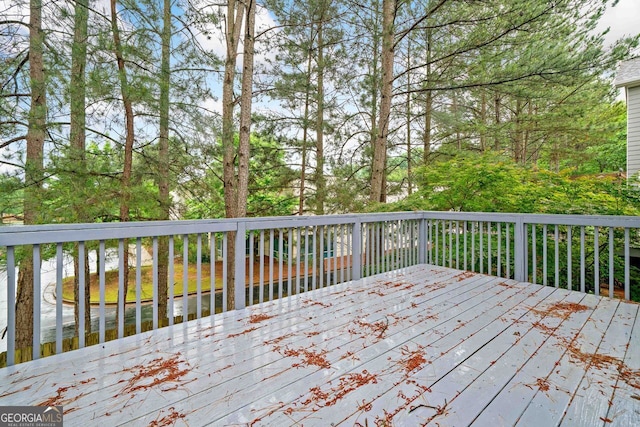548 Myrtle Trace Ln, Suwanee, GA 30024 - view of wooden deck
