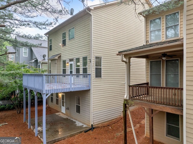 548 Myrtle Trace Ln, Suwanee, GA 30024 - rear view of property with a patio and a ceiling fan