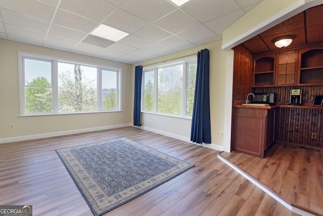 62 Eagles View Ct, Hayesville, NC 28904 - interior space with a paneled ceiling, light wood finished floors, and baseboards