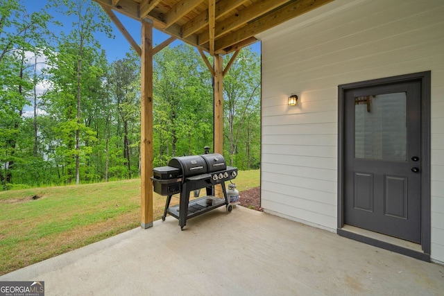 view of patio / terrace with grilling area