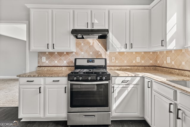 990 Lilac Arbor Rd, Dacula, GA 30019 - kitchen with dark wood-type flooring, white cabinets, and stainless steel fridge with ice dispenser