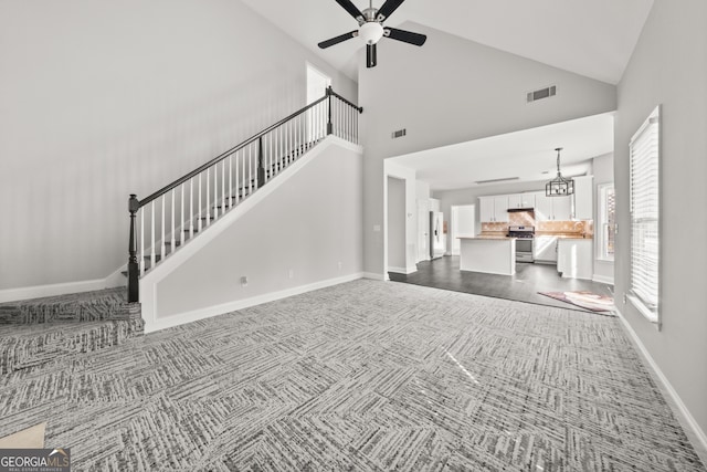 990 Lilac Arbor Rd, Dacula, GA 30019 - additional living space with carpet flooring, baseboards, and lofted ceiling