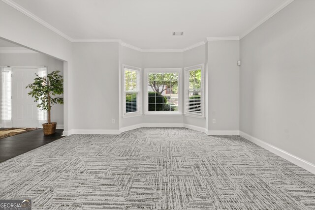 990 Lilac Arbor Rd, Dacula, GA 30019 - carpeted spare room with baseboards and ornamental molding