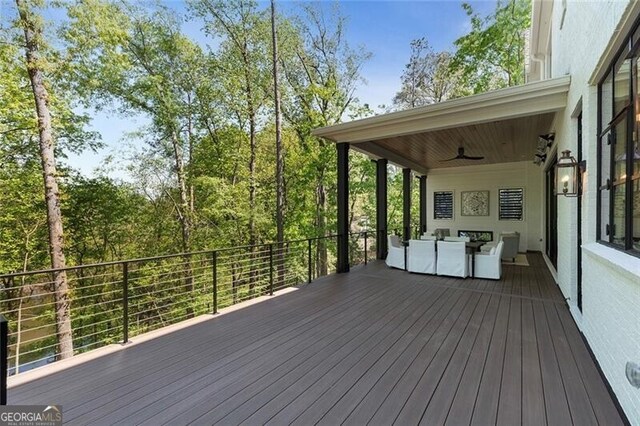 deck with separate washer and dryer