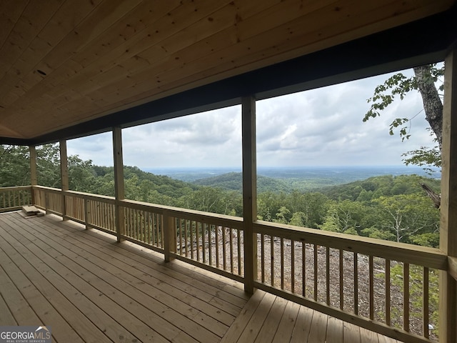 198 Stirratt Rd, Ranger, GA 30734 - wooden deck with a forest view