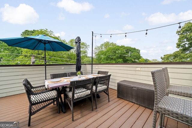 986 Mauldin St SE, Atlanta, GA 30316 - deck with outdoor dining space