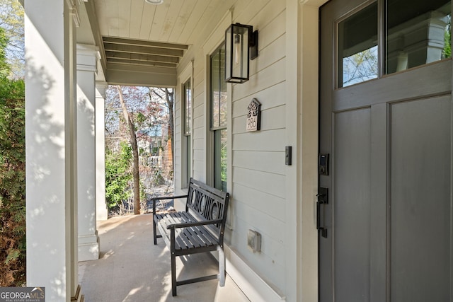 986 Mauldin St SE, Atlanta, GA 30316 - view of patio featuring covered porch