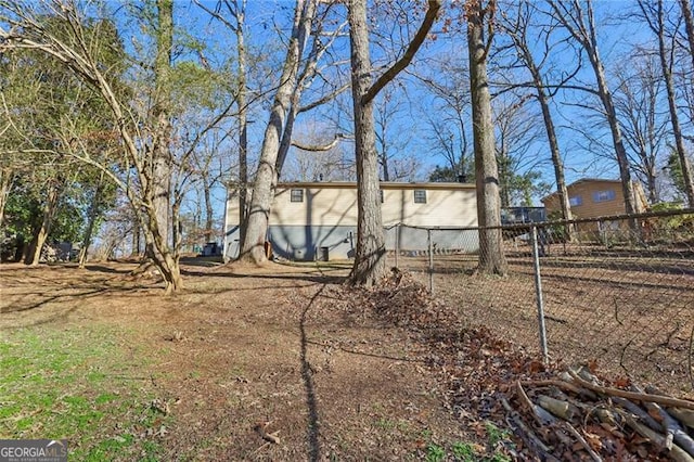 exterior space with fence