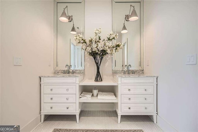 1059 Antioch Dr, Brookhaven, GA 30319 - bathroom featuring vanity and baseboards