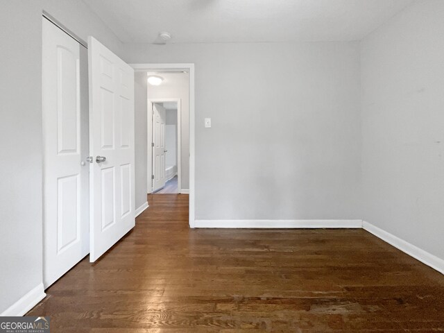 233 Banberry Dr SE, Atlanta, GA 30315 - interior space featuring baseboards and wood finished floors