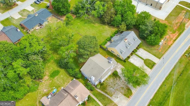 aerial view featuring a residential view