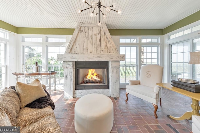 988 Hunters Rdg, Jasper, GA 30143 - sunroom / solarium featuring a chandelier