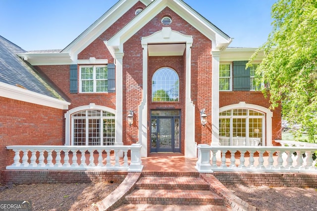 988 Hunters Rdg, Jasper, GA 30143 - entrance to property featuring a porch and brick siding