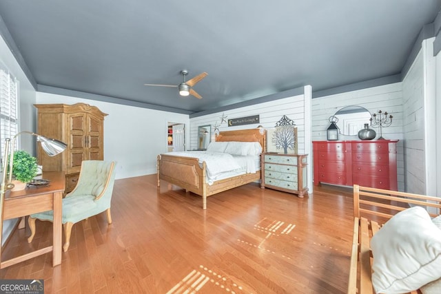 988 Hunters Rdg, Jasper, GA 30143 - bedroom with ceiling fan and wood finished floors