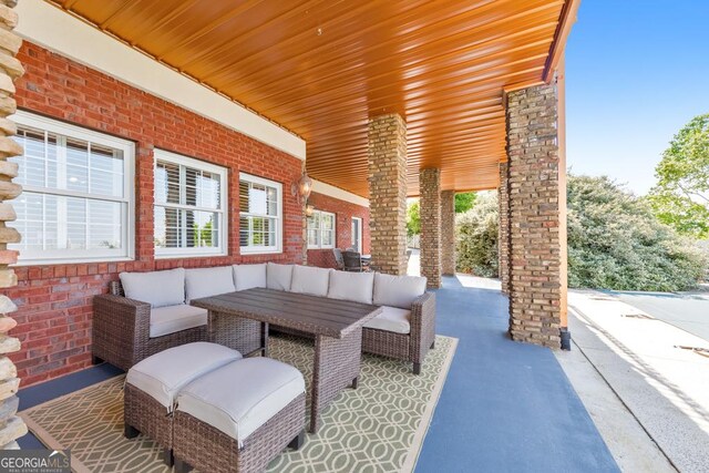 988 Hunters Rdg, Jasper, GA 30143 - view of patio with an outdoor living space