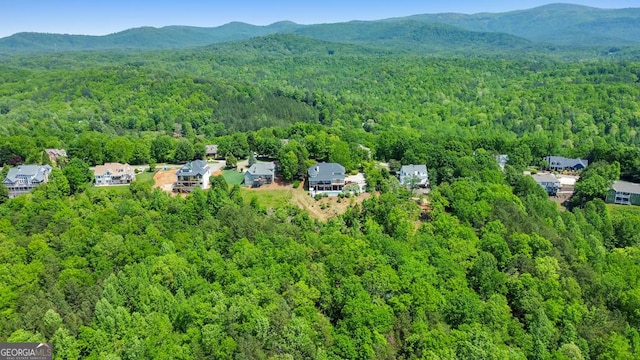 988 Hunters Rdg, Jasper, GA 30143 - birds eye view of property featuring a view of trees and a mountain view