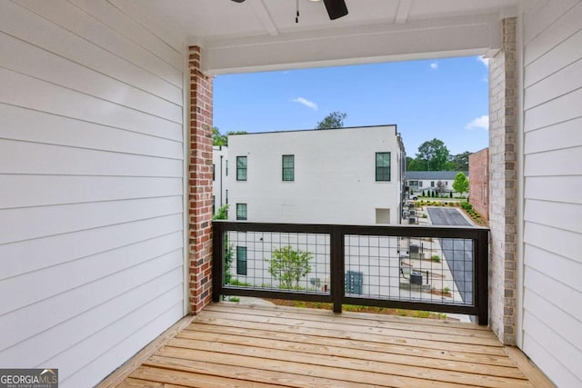 427 Burton Dr Unit 427, Alpharetta, GA 30009 - wooden terrace featuring ceiling fan