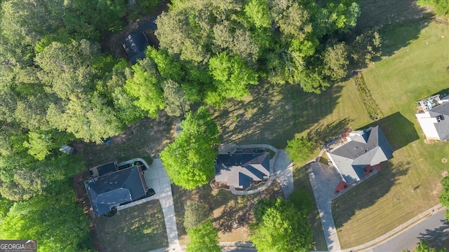 aerial view of property's location