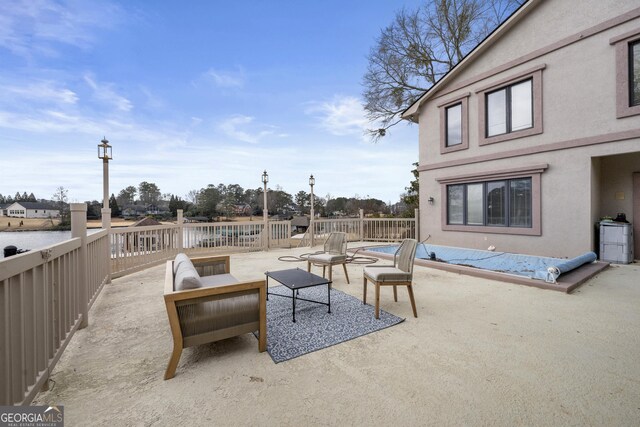 view of patio featuring outdoor lounge area