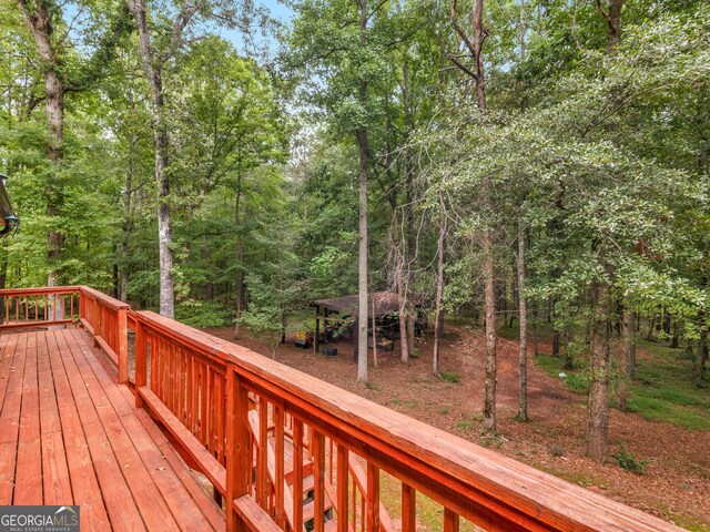 930 Singley Dr, Locust Grove, GA 30248 - wooden terrace featuring a gazebo