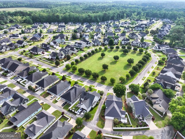 birds eye view of property featuring a residential view