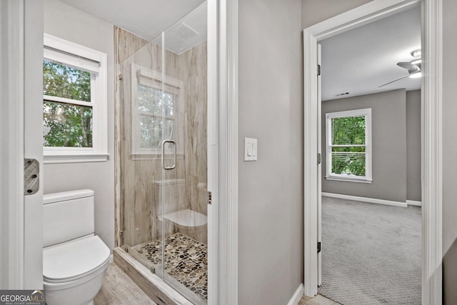 515 Old Chartwell Xing, Alpharetta, GA 30022 - full bath featuring baseboards, a stall shower, and toilet