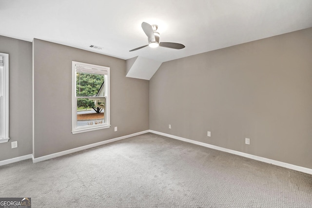 515 Old Chartwell Xing, Alpharetta, GA 30022 - additional living space featuring carpet floors, a ceiling fan, baseboards, and visible vents