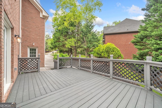 515 Old Chartwell Xing, Alpharetta, GA 30022 - view of wooden deck
