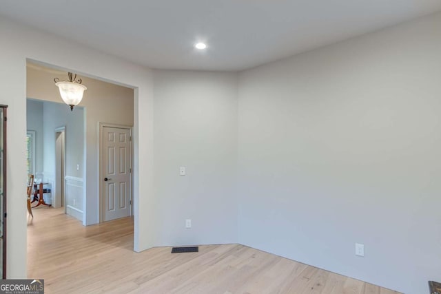 200 Piedmont Ave, Gainesville, GA 30501 - empty room with recessed lighting, light wood-style floors, and visible vents