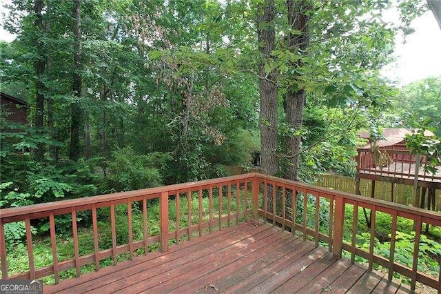 3540 Tarragon Dr, Decatur, GA 30034 - view of wooden deck
