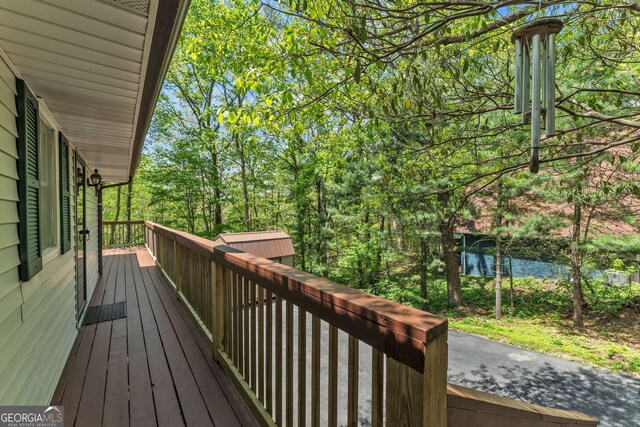 view of deck