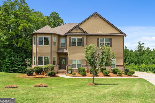 279 Sturry Dr, Mcdonough, GA 30252 - craftsman-style house with brick siding and a front yard