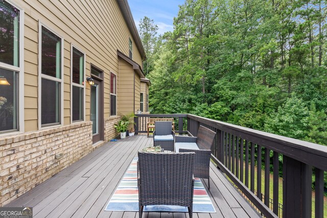 279 Sturry Dr, Mcdonough, GA 30252 - view of wooden terrace
