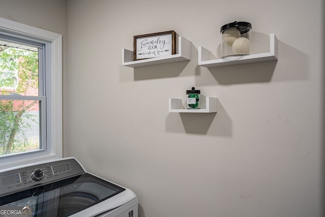 831 Catherine St, Forest Park, GA 30297 - washroom with laundry area and washer / dryer