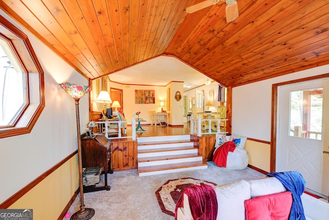 63 Eagle Chase Cir, Dillard, GA 30537 - carpeted bedroom with wood ceiling and vaulted ceiling
