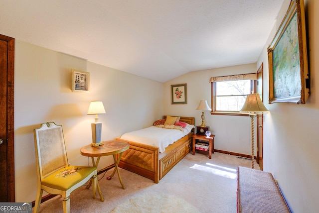 63 Eagle Chase Cir, Dillard, GA 30537 - bedroom with lofted ceiling and carpet floors