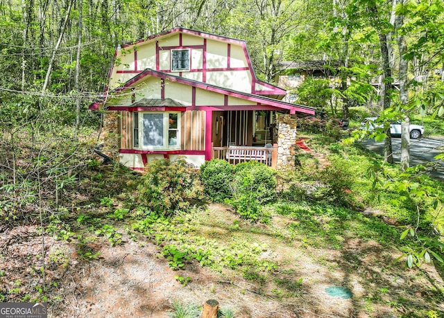63 Eagle Chase Cir, Dillard, GA 30537 - view of front of home with a porch