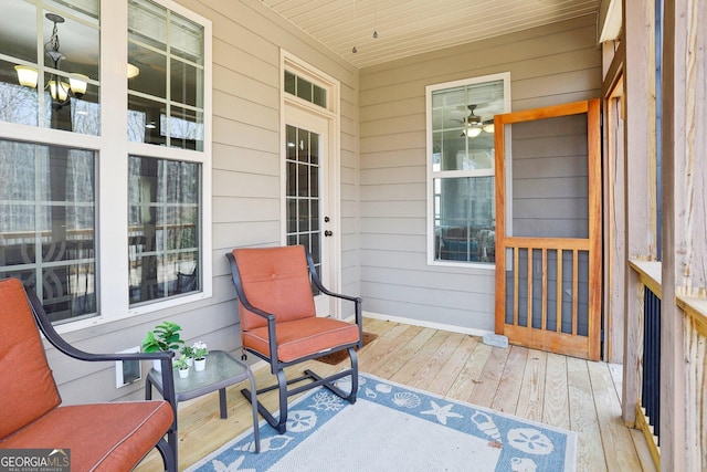 108 Turnberry Trce, Sharpsburg, GA 30277 - view of wooden porch
