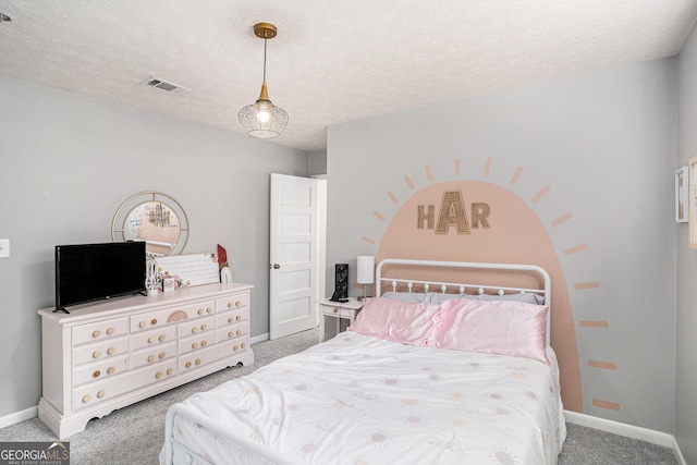 205 Tamea Trl, Covington, GA 30014 - carpeted bedroom featuring baseboards and a textured ceiling
