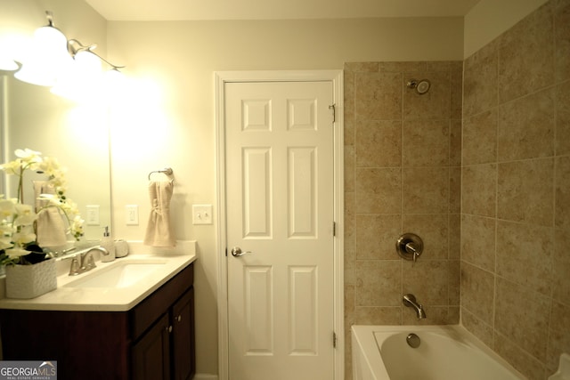 1142 Terrasol Rdg SW, Lilburn, GA 30047 - bathroom with vanity and shower / bath combination