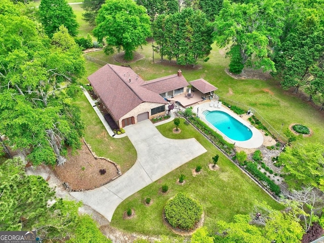 171 Wynn Dr, Hampton, GA 30228 - bird's eye view
