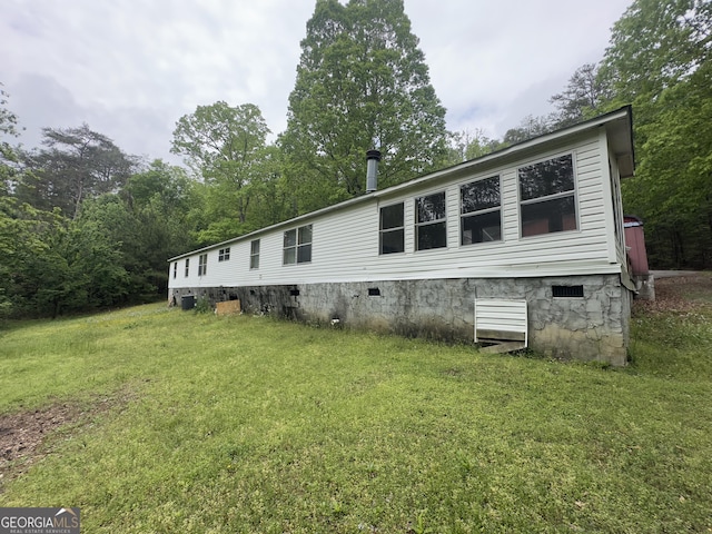 492 Garmon Rd, Cedartown, GA 30125 - view of front of home featuring a front yard and crawl space