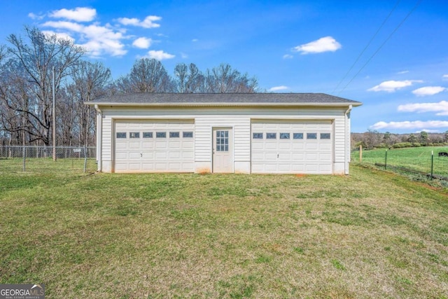 417 Pulliam Ln, Royston, GA 30662 - detached garage featuring fence