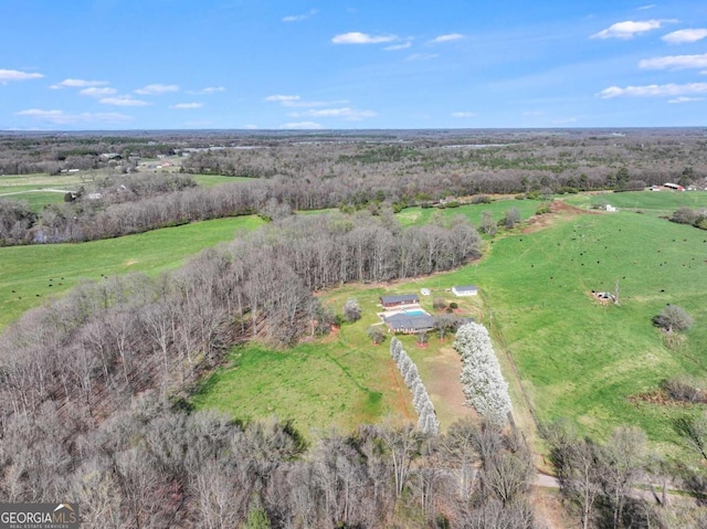 417 Pulliam Ln, Royston, GA 30662 - birds eye view of property featuring a rural view