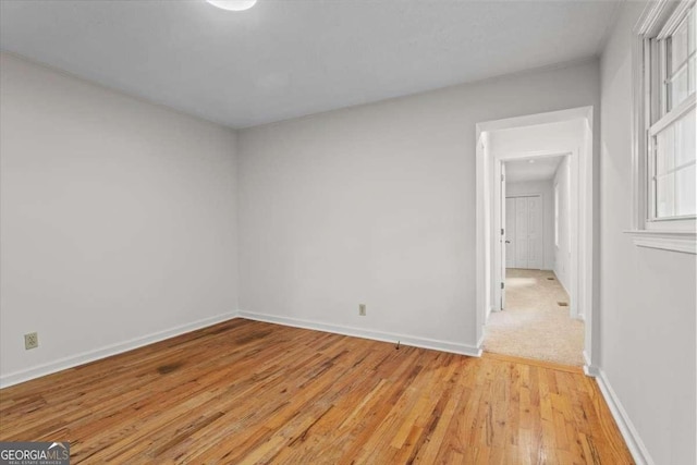 5766 Macland Rd, Powder Springs, GA 30127 - spare room with light wood-type flooring and baseboards