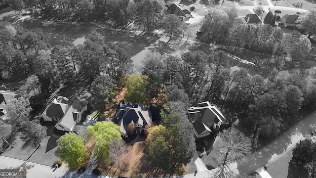 bird's eye view with a residential view