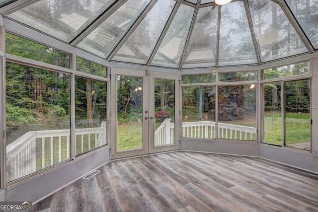 5621 Wildwood Trl, Lithonia, GA 30038 - unfurnished sunroom featuring visible vents and a wealth of natural light